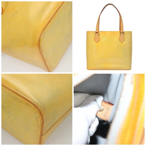 LOUIS VUITTON Monogram Vernis Houston Hand Bag Gris - Picture 10 of 14